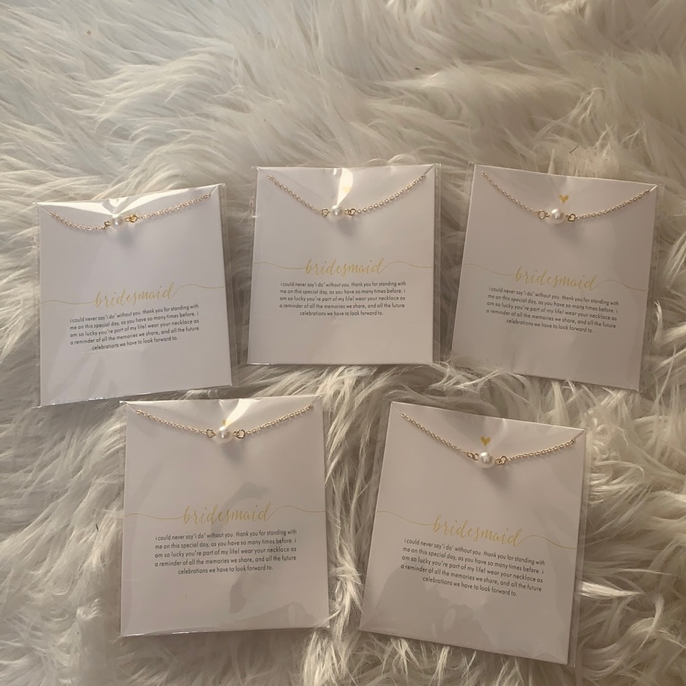 LOT Bridesmaid Necklace Gift (brand new) + 2 flower girl